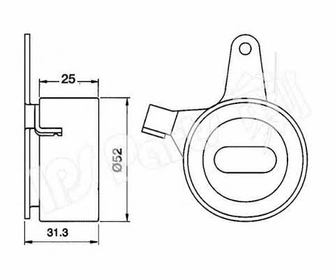 Ips parts ITB-6301 Tensioner pulley, timing belt ITB6301