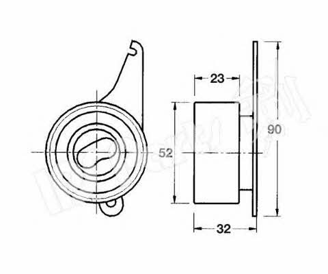 Ips parts ITB-6303 Tensioner pulley, timing belt ITB6303