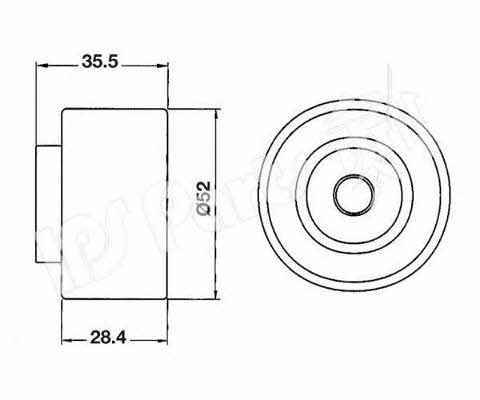 Ips parts ITB-6312 Tensioner pulley, timing belt ITB6312