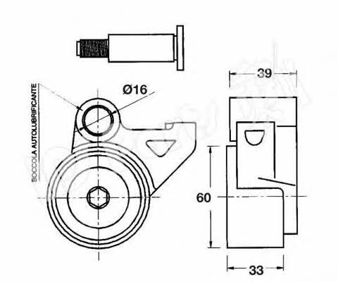 Ips parts ITB-6314 Tensioner pulley, timing belt ITB6314