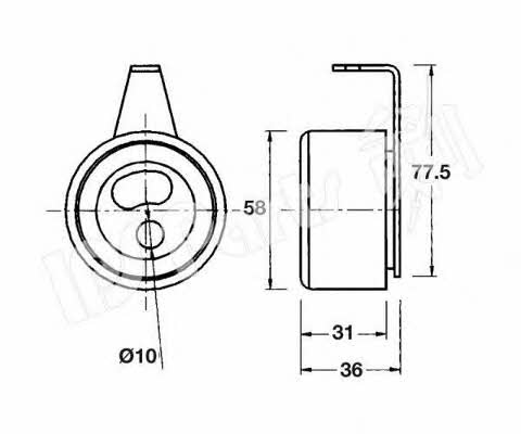 Ips parts ITB-6317 Tensioner pulley, timing belt ITB6317