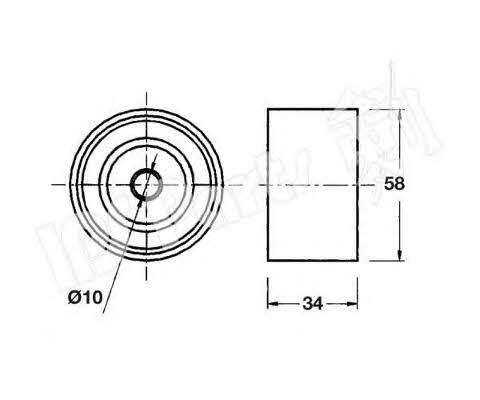 Ips parts ITB-6320 Tensioner pulley, timing belt ITB6320