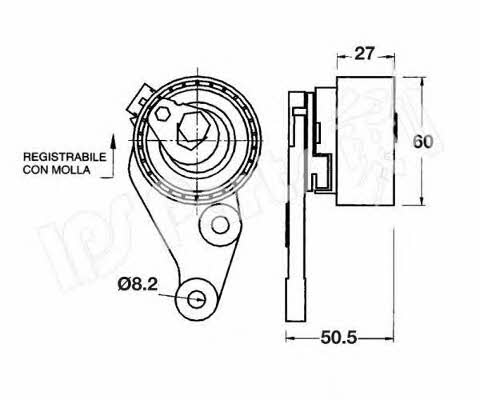 Ips parts ITB-6333 Tensioner pulley, timing belt ITB6333