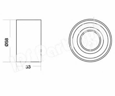 Ips parts ITB-6337 Tensioner pulley, timing belt ITB6337
