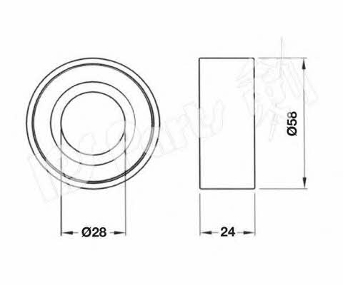 Ips parts ITB-6342 Tensioner pulley, timing belt ITB6342