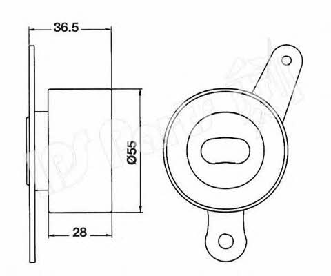 Ips parts ITB-6400 Tensioner pulley, timing belt ITB6400