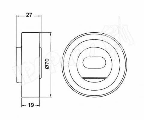 Ips parts ITB-6409 Tensioner pulley, timing belt ITB6409
