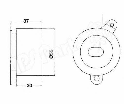 Ips parts ITB-6415 Tensioner pulley, timing belt ITB6415