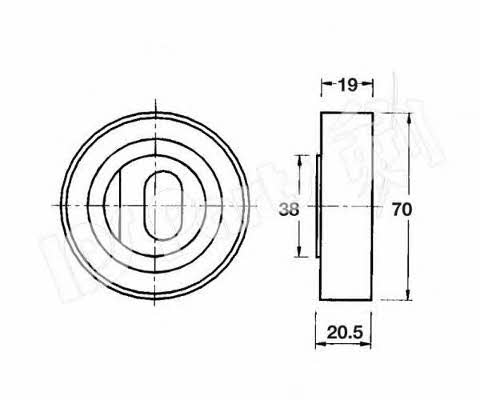 Ips parts ITB-6417 Tensioner pulley, timing belt ITB6417