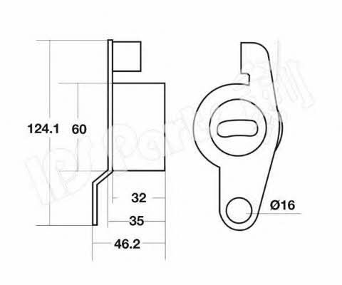 Ips parts ITB-6420 Tensioner pulley, timing belt ITB6420
