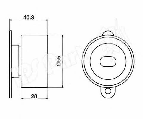 Ips parts ITB-6424 Tensioner pulley, timing belt ITB6424