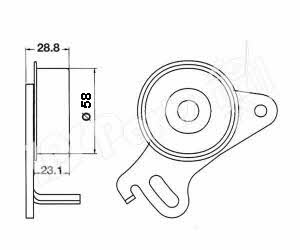 Ips parts ITB-6500 Tensioner pulley, timing belt ITB6500