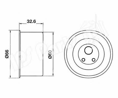 Ips parts ITB-6507 Tensioner pulley, timing belt ITB6507