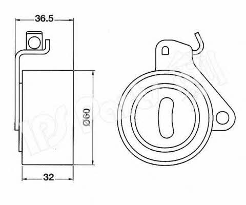 Ips parts ITB-6509 Tensioner pulley, timing belt ITB6509