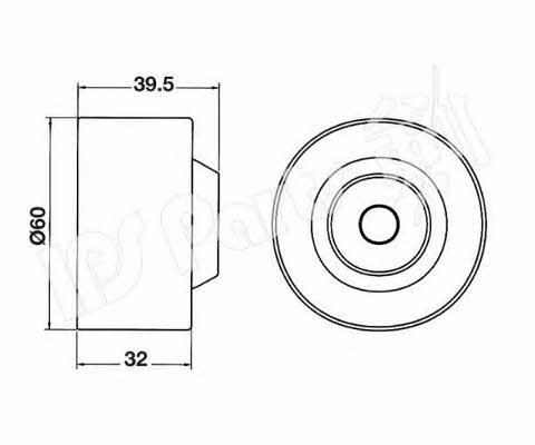Ips parts ITB-6513 Tensioner pulley, timing belt ITB6513