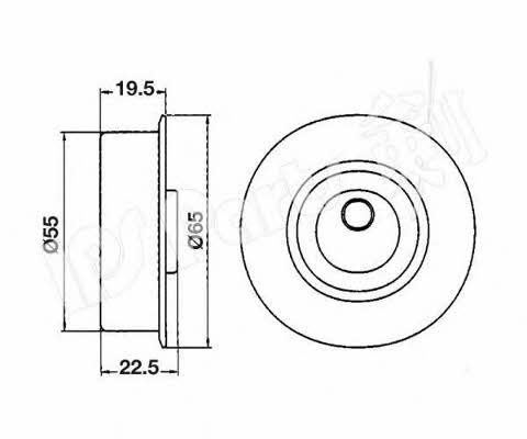 Ips parts ITB-6514 Tensioner pulley, timing belt ITB6514