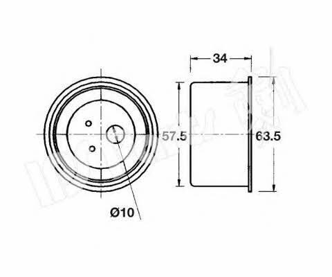 Ips parts ITB-6515 Tensioner pulley, timing belt ITB6515
