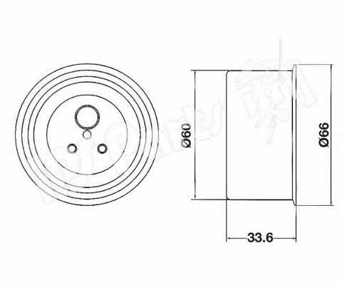 Ips parts ITB-6519 Tensioner pulley, timing belt ITB6519