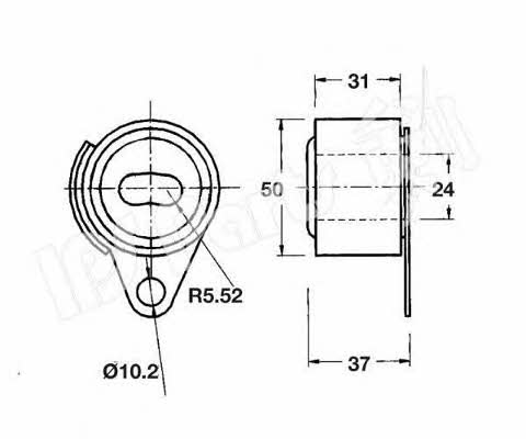 Ips parts ITB-6525 Tensioner pulley, timing belt ITB6525