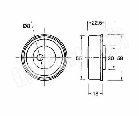Ips parts ITB-6531 Tensioner pulley, timing belt ITB6531