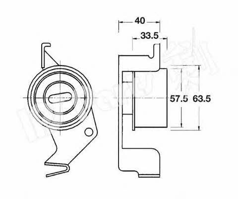Ips parts ITB-6534 Tensioner pulley, timing belt ITB6534