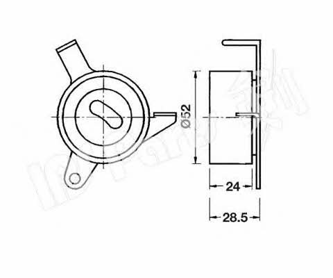 Ips parts ITB-6603 Tensioner pulley, timing belt ITB6603