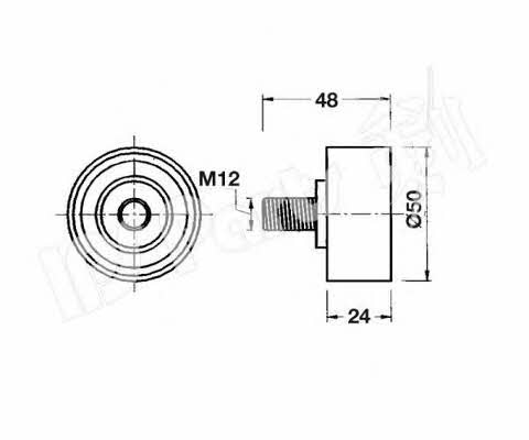 Ips parts ITB-6604 Tensioner pulley, timing belt ITB6604