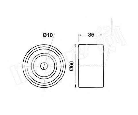 Ips parts ITB-6701 Tensioner pulley, timing belt ITB6701