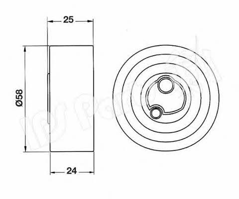 Ips parts ITB-6800 Tensioner pulley, timing belt ITB6800