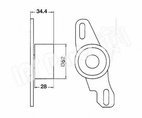 Ips parts ITB-6802 Tensioner pulley, timing belt ITB6802