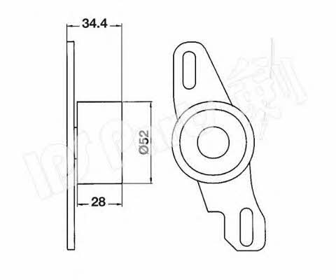 Ips parts ITB-6803 Tensioner pulley, timing belt ITB6803