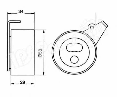 Ips parts ITB-6819 Tensioner pulley, timing belt ITB6819