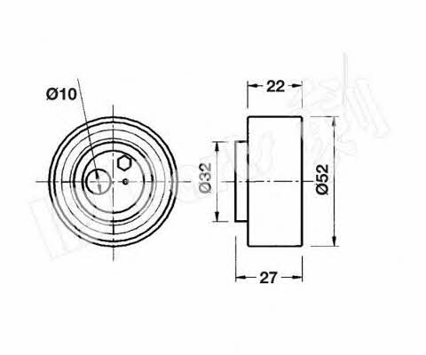 Ips parts ITB-6900 Tensioner pulley, timing belt ITB6900