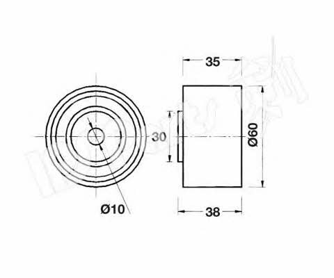 Ips parts ITB-6904 Tensioner pulley, timing belt ITB6904