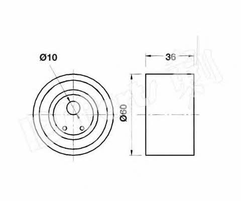 Ips parts ITB-6916 Tensioner pulley, timing belt ITB6916