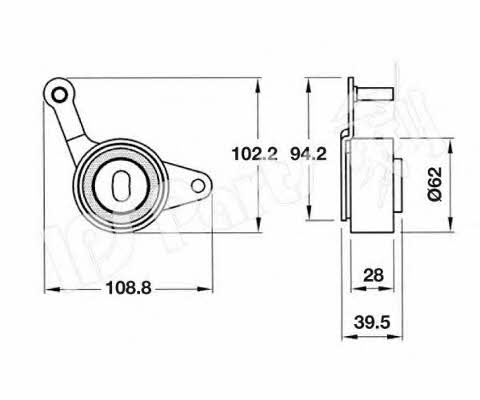 Ips parts ITB-6919 Tensioner pulley, timing belt ITB6919