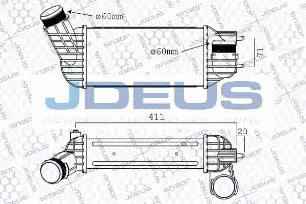 J. Deus 821M40A Intercooler, charger 821M40A
