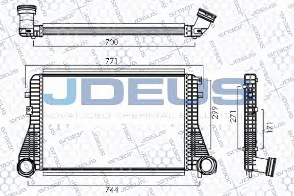 J. Deus 830M06A Intercooler, charger 830M06A