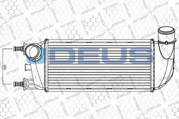 J. Deus RA8111230 Intercooler, charger RA8111230