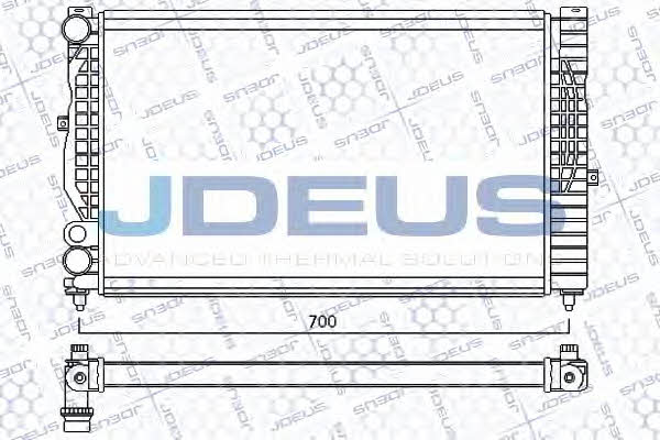 J. Deus 001M20 Radiator, engine cooling 001M20