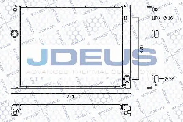 J. Deus 005M26 Radiator, engine cooling 005M26