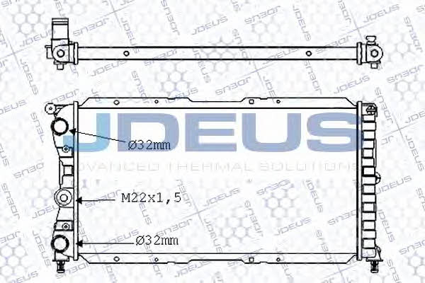 J. Deus 011V33 Radiator, engine cooling 011V33