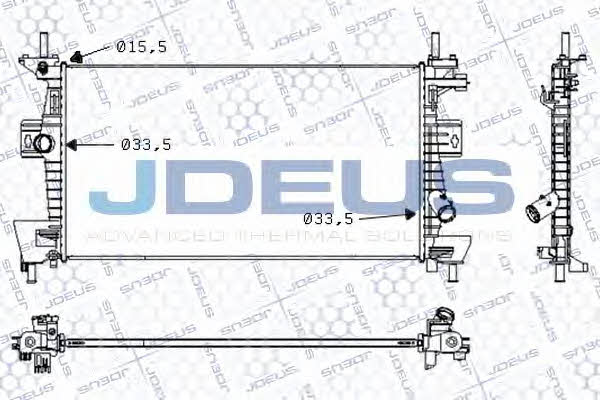 J. Deus 012M38 Radiator, engine cooling 012M38