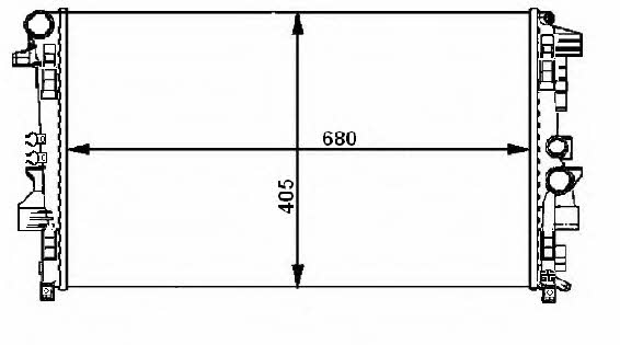 J. Deus 017M46 Radiator, engine cooling 017M46