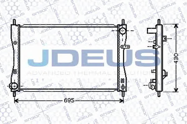 J. Deus 018M39 Radiator, engine cooling 018M39