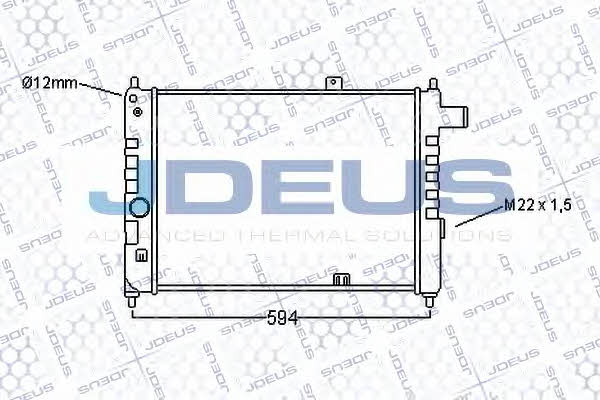 J. Deus 020M03 Radiator, engine cooling 020M03