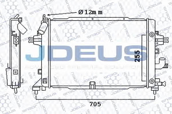 J. Deus 020M41 Radiator, engine cooling 020M41