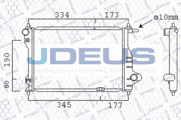 J. Deus 056M11 Radiator, engine cooling 056M11