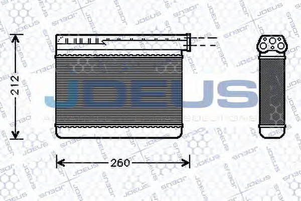 J. Deus 205M05 Heat exchanger, interior heating 205M05