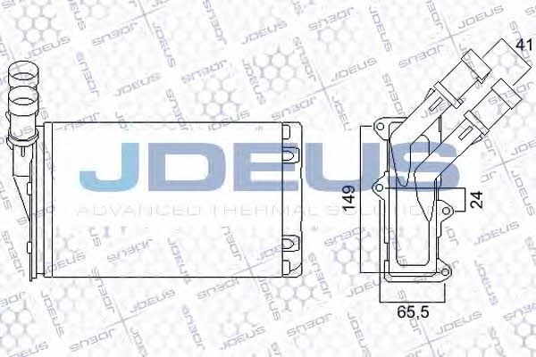J. Deus 207M12 Heat exchanger, interior heating 207M12